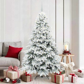 Árbol de Navidad artificial con 300 LED Verde 180 cm PE y PVC