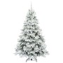 Árbol de Navidad artificial con 300 LED Verde 180 cm PE y PVC