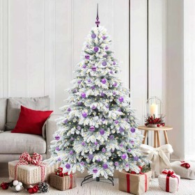 Árbol de Navidad artificial con 300 LED Verde 180 cm PE y PVC