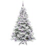 Árbol de Navidad artificial con 300 LED Verde 180 cm PE y PVC