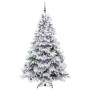Árbol de Navidad artificial con 300 LED Verde 180 cm PE y PVC