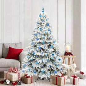 Árbol de Navidad artificial con 300 LED Verde 180 cm PE y PVC