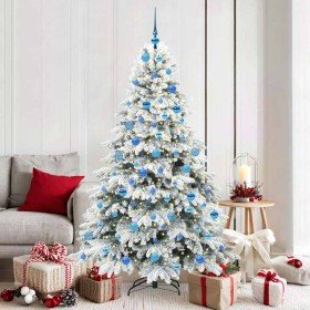 Árbol de Navidad artificial con 300 LED Verde 180 cm PE y PVC