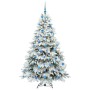Árbol de Navidad artificial con 300 LED Verde 180 cm PE y PVC