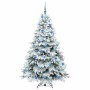 Árbol de Navidad artificial con 300 LED Verde 180 cm PE y PVC