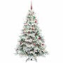 Árbol de Navidad artificial con 300 LED Verde 180 cm PE y PVC