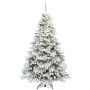 Árbol de Navidad artificial con 300 LED Verde 210 cm PE y PVC