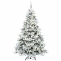 Árbol de Navidad artificial con 300 LED Verde 210 cm PE y PVC