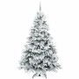 Árbol de Navidad artificial con 300 LED Verde 210 cm PE y PVC