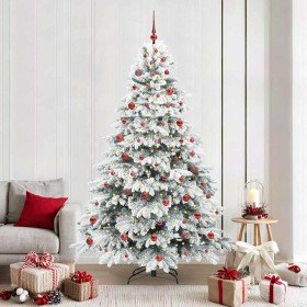 Árbol de Navidad artificial con 300 LED Verde 210 cm PE y PVC