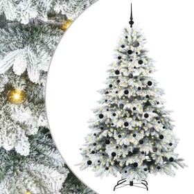 Árbol de Navidad artificial con 300 LED Verde 210 cm PE y PVC