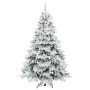 Árbol de Navidad artificial con 300 LED Verde 210 cm PE y PVC