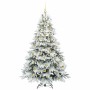 Árbol de Navidad artificial con 300 LED Verde 210 cm PE y PVC