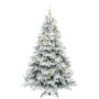 Árbol de Navidad artificial con 300 LED Verde 210 cm PE y PVC
