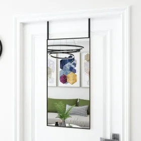 Türspiegel aus schwarzem Glas und Aluminium, 40 x 80 cm von vidaXL, Spiegel - Ref: Foro24-327407, Preis: 31,38 €, Rabatt: %