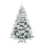 Árbol de Navidad artificial con 300 LED Verde 210 cm PE y PVC