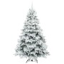 Árbol de Navidad artificial con 300 LED Verde 210 cm PE y PVC