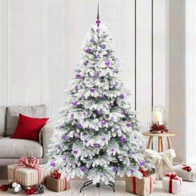 Árbol de Navidad artificial con 300 LED Verde 210 cm PE y PVC