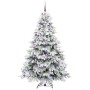 Árbol de Navidad artificial con 300 LED Verde 210 cm PE y PVC