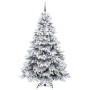 Árbol de Navidad artificial con 300 LED Verde 210 cm PE y PVC