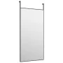 Espejo de puerta cristal y aluminio negro 40x80 cm de vidaXL, Espejos - Ref: Foro24-327407, Precio: 35,83 €, Descuento: %