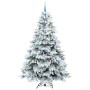 Árbol de Navidad artificial con 300 LED Verde 210 cm PE y PVC