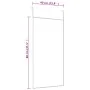 Espejo de puerta cristal y aluminio negro 40x80 cm de vidaXL, Espejos - Ref: Foro24-327407, Precio: 35,83 €, Descuento: %