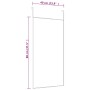 Türspiegel aus schwarzem Glas und Aluminium, 40 x 80 cm von vidaXL, Spiegel - Ref: Foro24-327407, Preis: 36,31 €, Rabatt: %