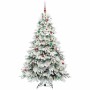 Árbol de Navidad artificial con 300 LED Verde 210 cm PE y PVC