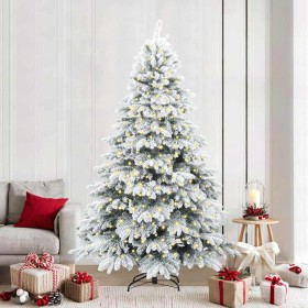 Árbol de Navidad artificial con 300 LED Verde 240 cm PE y PVC