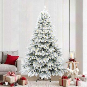 Árbol de Navidad artificial con 300 LED Verde 240 cm PE y PVC
