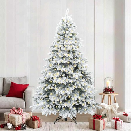 Árbol de Navidad artificial con 300 LED Verde 240 cm PE y PVC