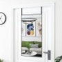 Türspiegel aus schwarzem Glas und Aluminium, 50 x 100 cm von vidaXL, Spiegel - Ref: Foro24-327411, Preis: 57,45 €, Rabatt: %
