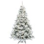 Árbol de Navidad artificial con 300 LED Verde 240 cm PE y PVC