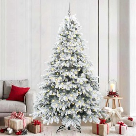 Árbol de Navidad artificial con 300 LED Verde 240 cm PE y PVC
