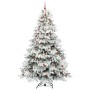 Árbol de Navidad artificial con 300 LED Verde 240 cm PE y PVC