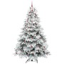 Árbol de Navidad artificial con 300 LED Verde 240 cm PE y PVC