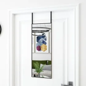 Black glass and aluminum door mirror 30x80 cm by vidaXL, Mirrors - Ref: Foro24-327404, Price: 35,38 €, Discount: %