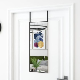 Türspiegel aus schwarzem Glas und Aluminium, 30 x 80 cm von vidaXL, Spiegel - Ref: Foro24-327404, Preis: 36,03 €, Rabatt: %