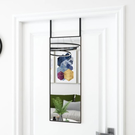 Türspiegel aus schwarzem Glas und Aluminium, 30 x 80 cm von vidaXL, Spiegel - Ref: Foro24-327404, Preis: 36,03 €, Rabatt: %