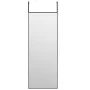 Black glass and aluminum door mirror 30x80 cm by vidaXL, Mirrors - Ref: Foro24-327404, Price: 35,38 €, Discount: %