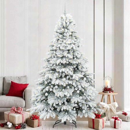 Árbol de Navidad artificial con 300 LED Verde 240 cm PE y PVC