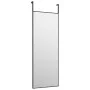 Black glass and aluminum door mirror 30x80 cm by vidaXL, Mirrors - Ref: Foro24-327404, Price: 35,38 €, Discount: %