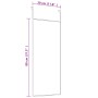 Türspiegel aus schwarzem Glas und Aluminium, 30 x 80 cm von vidaXL, Spiegel - Ref: Foro24-327404, Preis: 36,03 €, Rabatt: %