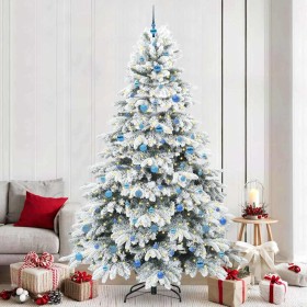 Árbol de Navidad artificial con 300 LED Verde 240 cm PE y PVC