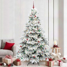 Árbol de Navidad artificial con 300 LED Verde 240 cm PE y PVC