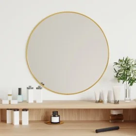 Golden round wall mirror Ø 50 cm by vidaXL, Mirrors - Ref: Foro24-348181, Price: 48,15 €, Discount: %