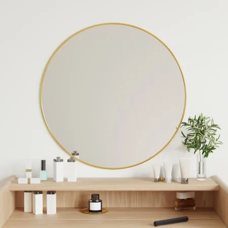 Golden round wall mirror Ø 60 cm by vidaXL, Mirrors - Ref: Foro24-348182, Price: 51,03 €, Discount: %