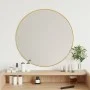 Golden round wall mirror Ø 60 cm by vidaXL, Mirrors - Ref: Foro24-348182, Price: 51,03 €, Discount: %