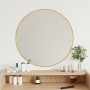 Golden round wall mirror Ø 60 cm by vidaXL, Mirrors - Ref: Foro24-348182, Price: 51,93 €, Discount: %